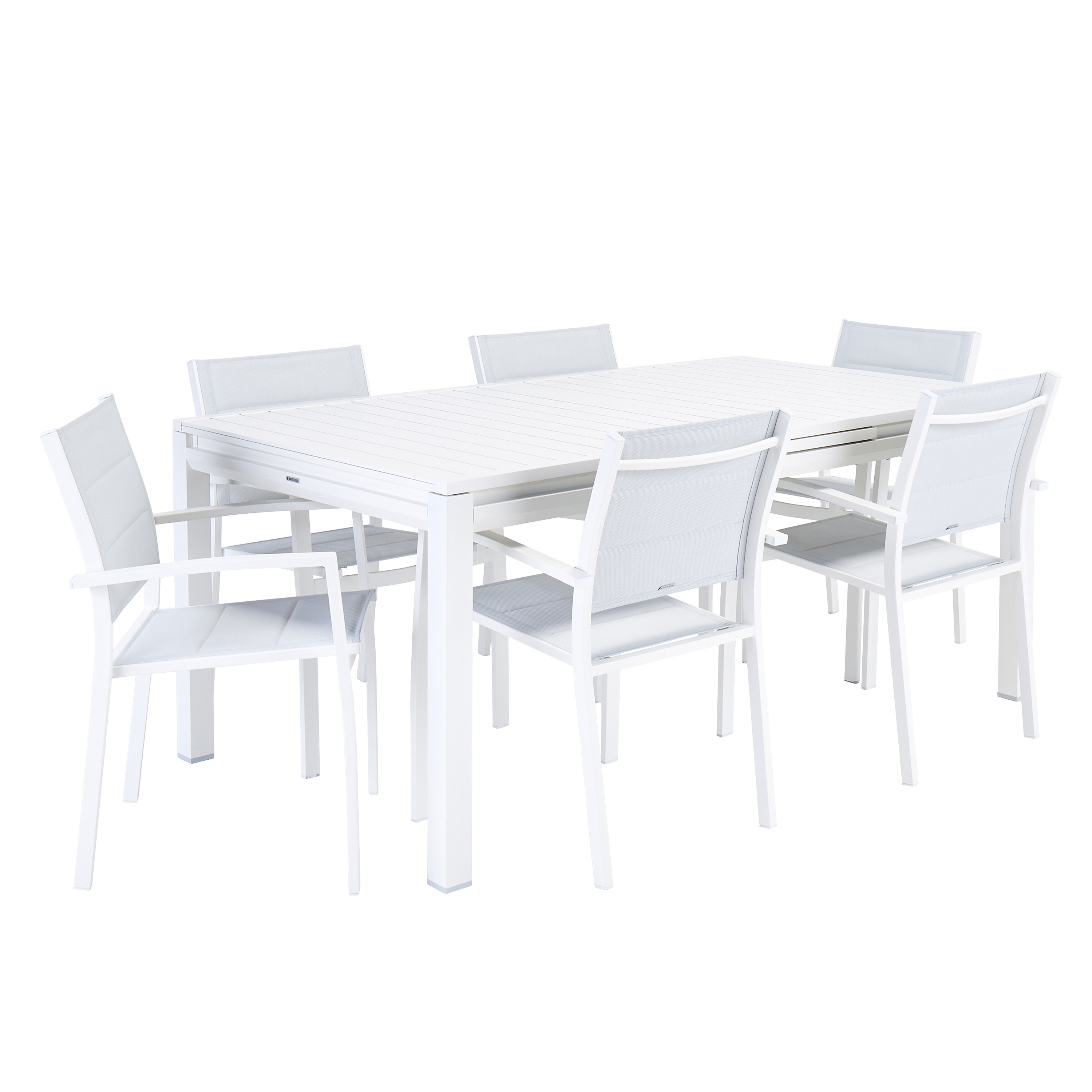 NATERIAL Salon de jardin 6 personnes Table de jardin ODYSSEA 180