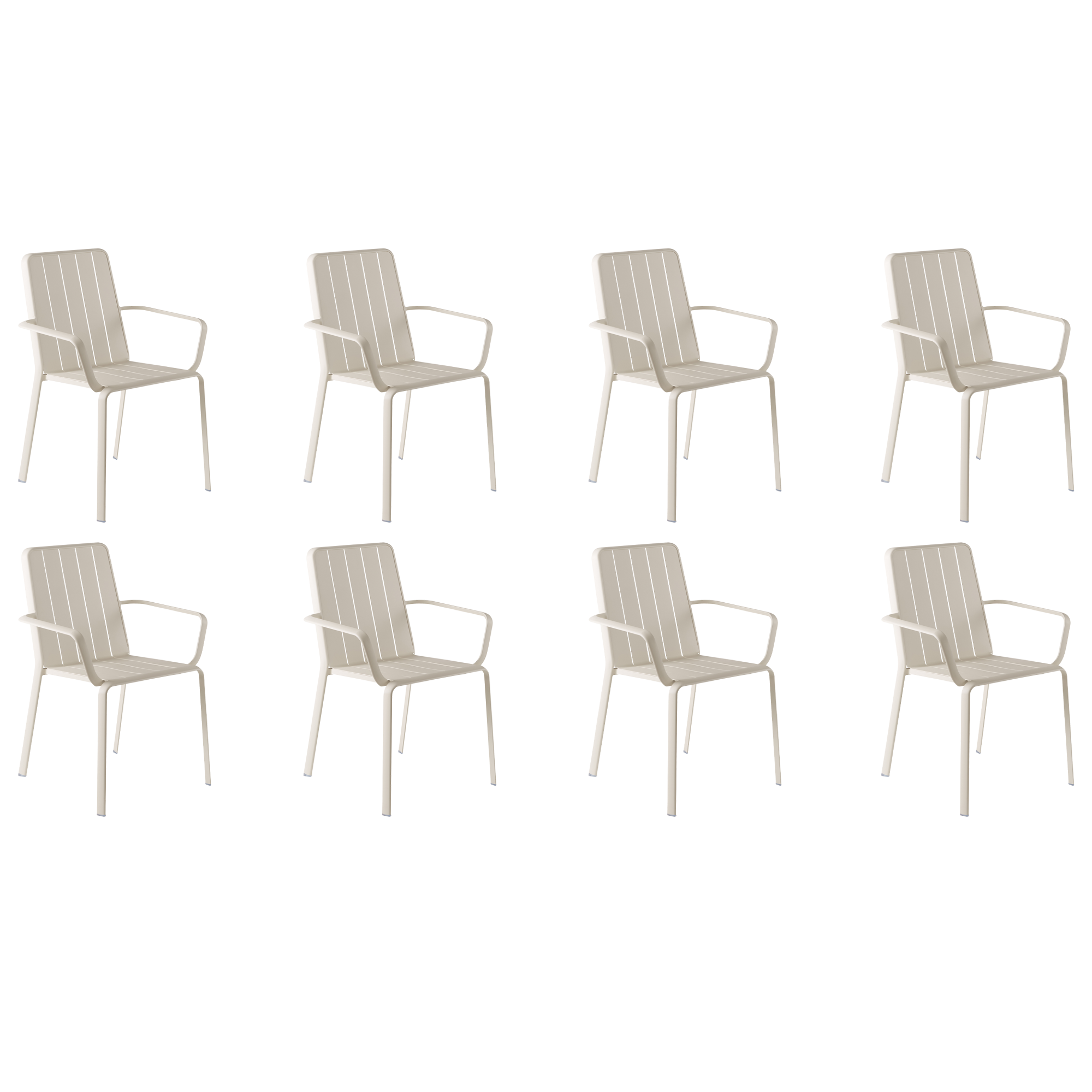 GIANTEX Set Di 2 Sedie Da Giardino In Alluminio Pressofuso – Impilabili Con Braccioli, Portata 165 Kg, Per Esterno, Balcone E Piscina