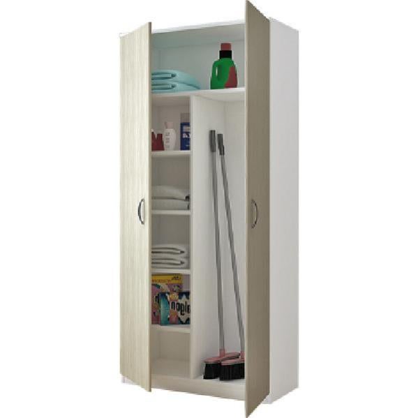 Armadio Portascope Montanaro - 2 Ante 60x180x34cm Legno Laminato Multiuso