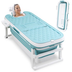 Baignoire Pliable Baignoire Pliante Portable PP+TPE Pliable avec Poignée  149x60x50cm pour Enfant et Adulte