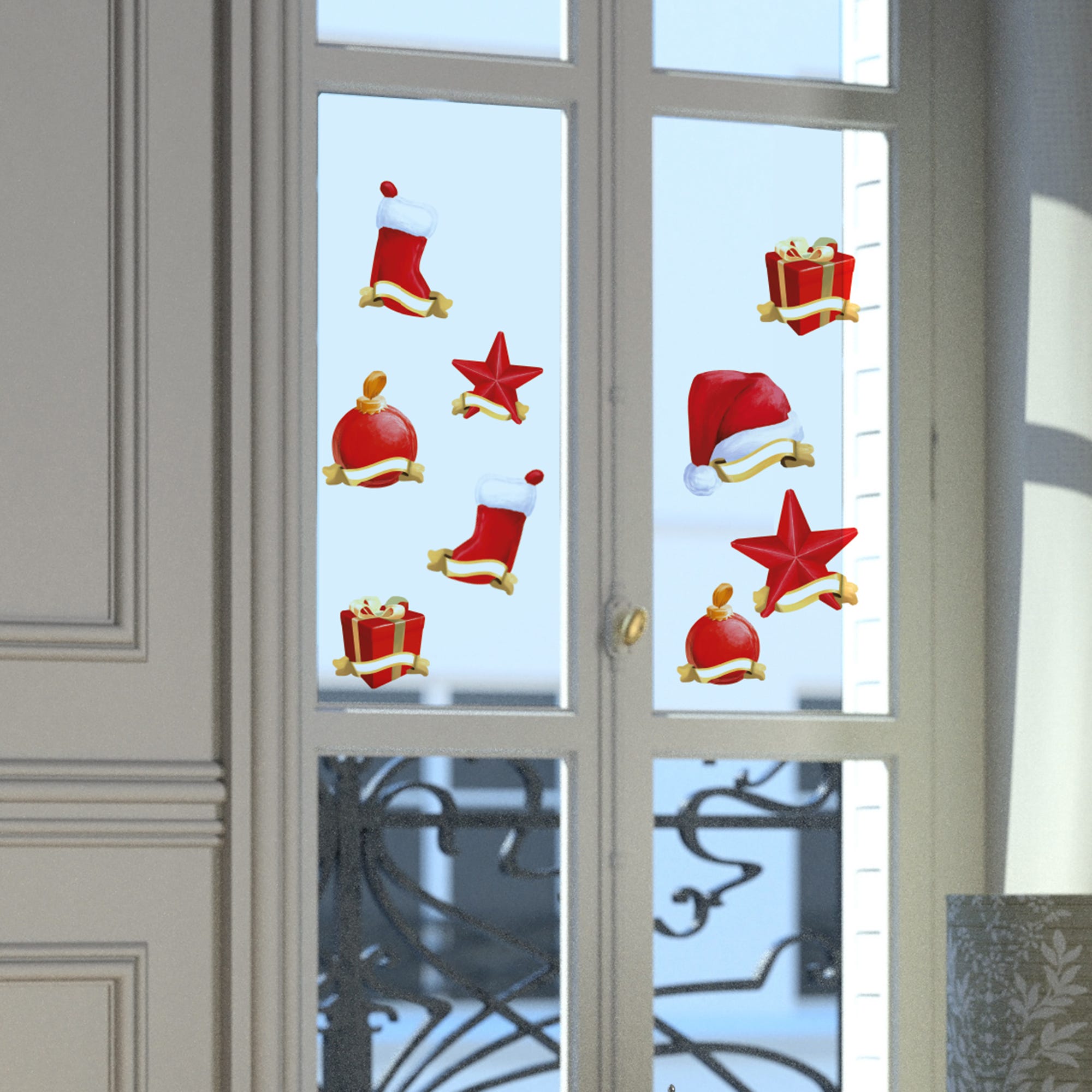 Stickers de fenêtre pour décorer les vitres à Noël