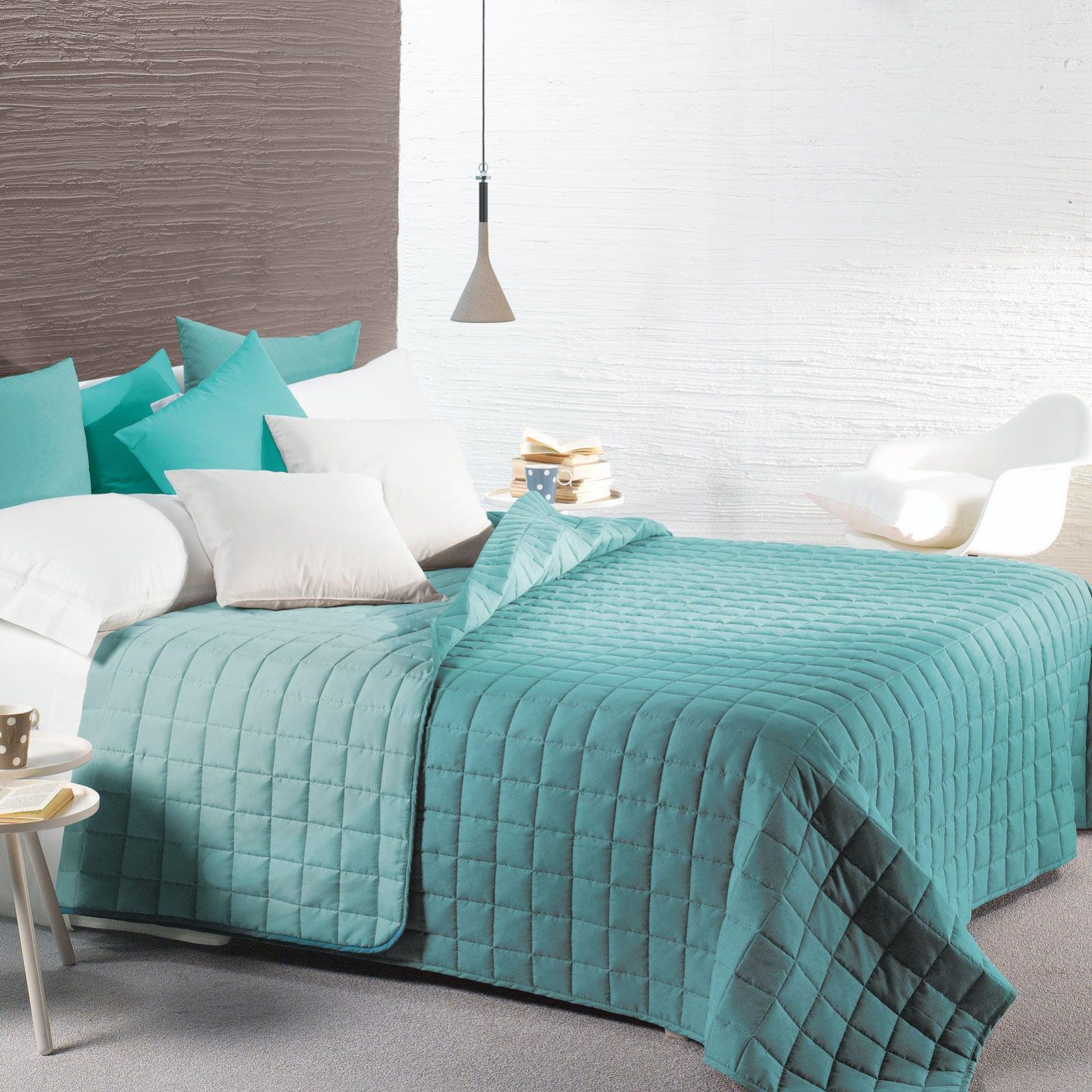 Copriletto Trapuntato Modern Caleffi - Singolo Bluette, Microfibra, Imbottitura Anallergica 80 Gr/mq - Foto 6