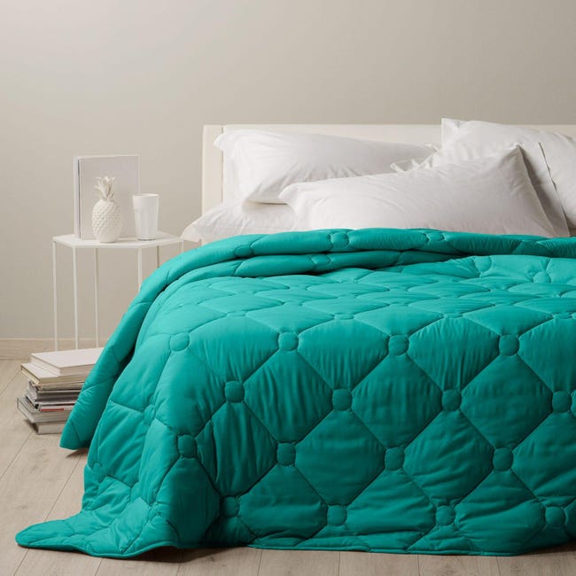 Couette D'Hiver Caleffi Anice - 260x265 Cm, Rembourrage Polyester Hypoallergénique 300 G/m², Housse Microfibre Douce