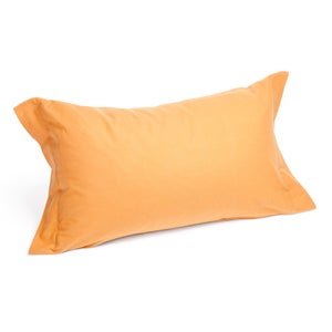 Coppia federe per Cuscino guanciale Letto 100% Cotone Made in Italy con  patella interna Giallo 