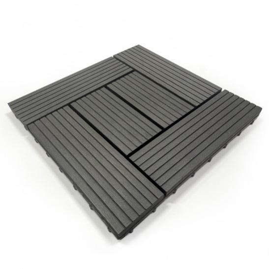4 Fogli Di Mattonelle Tattili In PVC Grigio Per Marciapiedi - Adesive, Impermeabili, Per Percorsi Accessibili