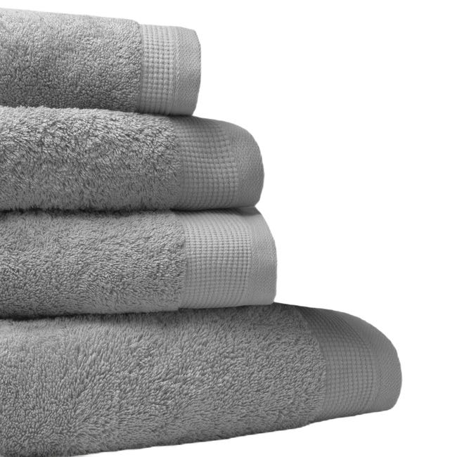 Toalla de baño algodón 500gr/m2 100x150 gris CASUAL SERVIETTE DE