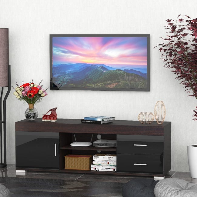 Mueble auxiliar tv café 140x40x45 diseño clásico | Leroy Merlin