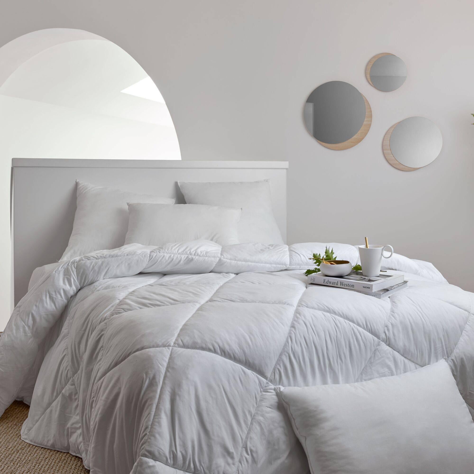 Ensemble Couette Royal Velvet Gramercy Park - Taille Double - Gris Brume - Neuf