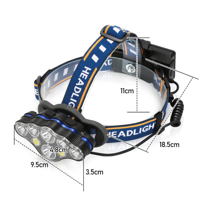 Acheter Lampe frontale LED Ultra lumineuse, Rechargeable par USB