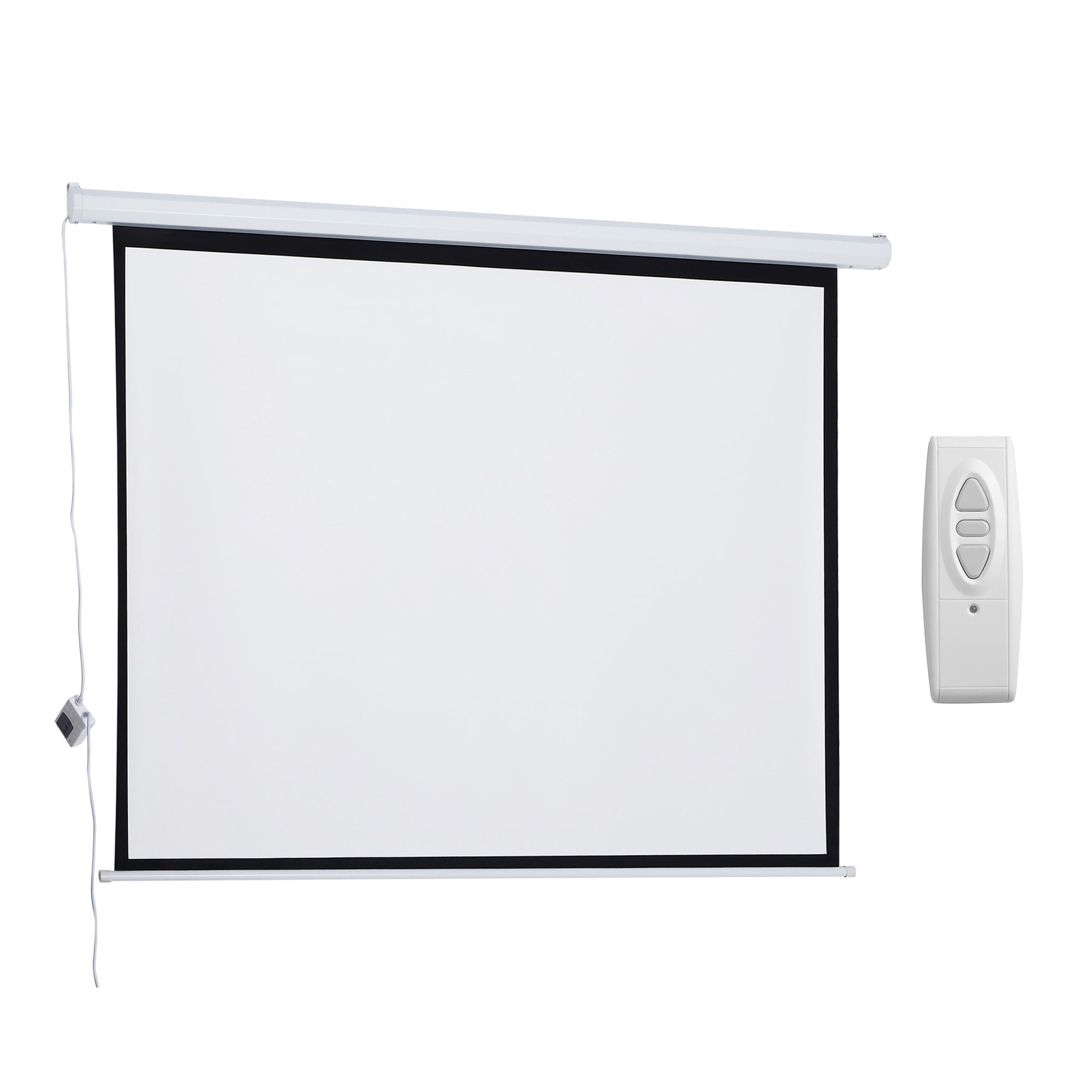 Pantalla para proyector Homcom enrollable con trípode blanco 320x262 cm