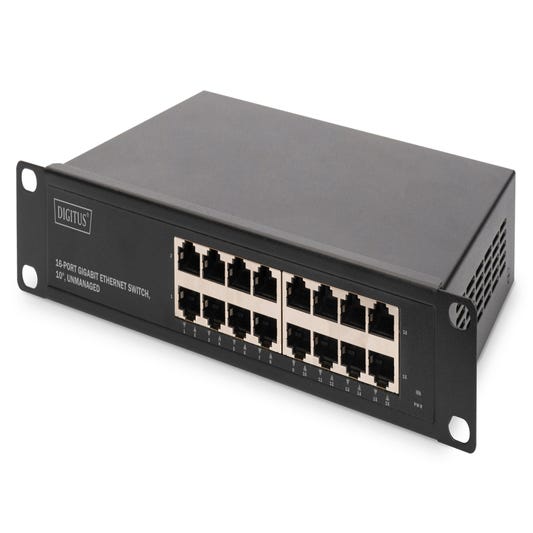 Switch Ethernet rackable 10' 16 Ports RJ45 Gigabit
