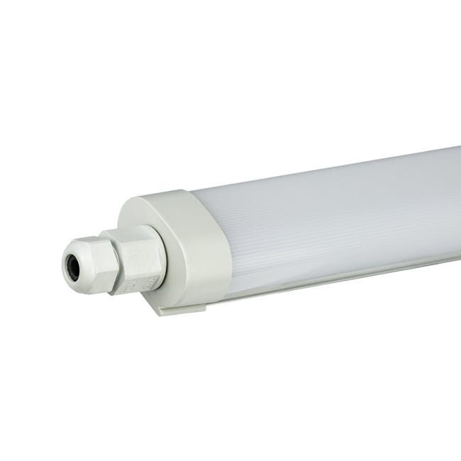 Regleta LED sensor Ksix 4W 4000K a pilas blanco 35 cm