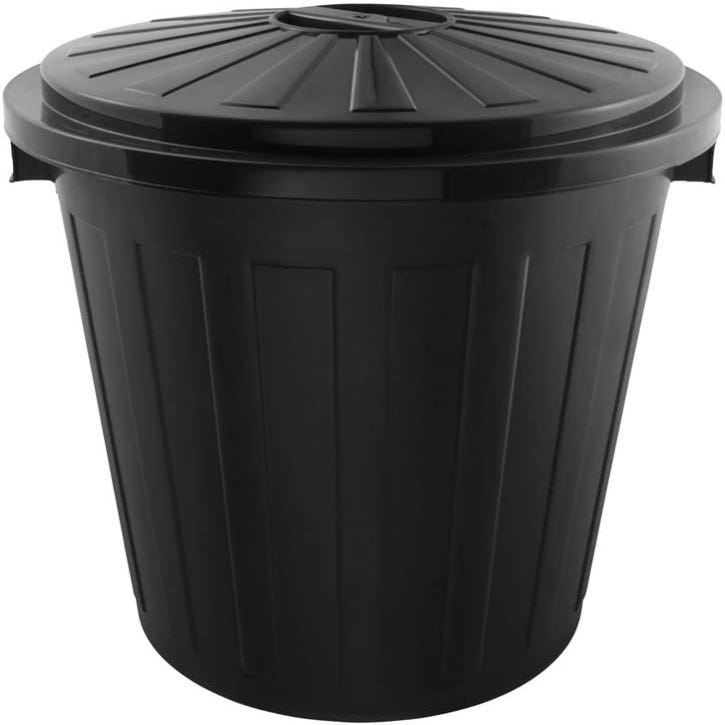 Cubo Basura de Plástico MONDEX 80 Litros - Negro
