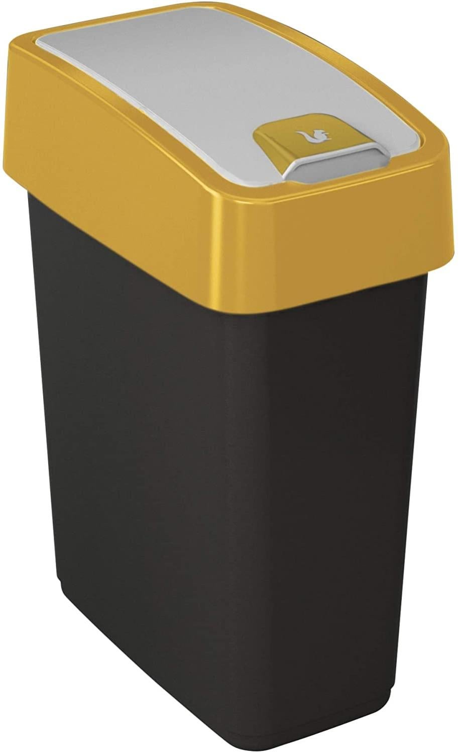 Pattumiera Con Coperchio Basculante, 25 L, Swantje, Grigio - Foto 5