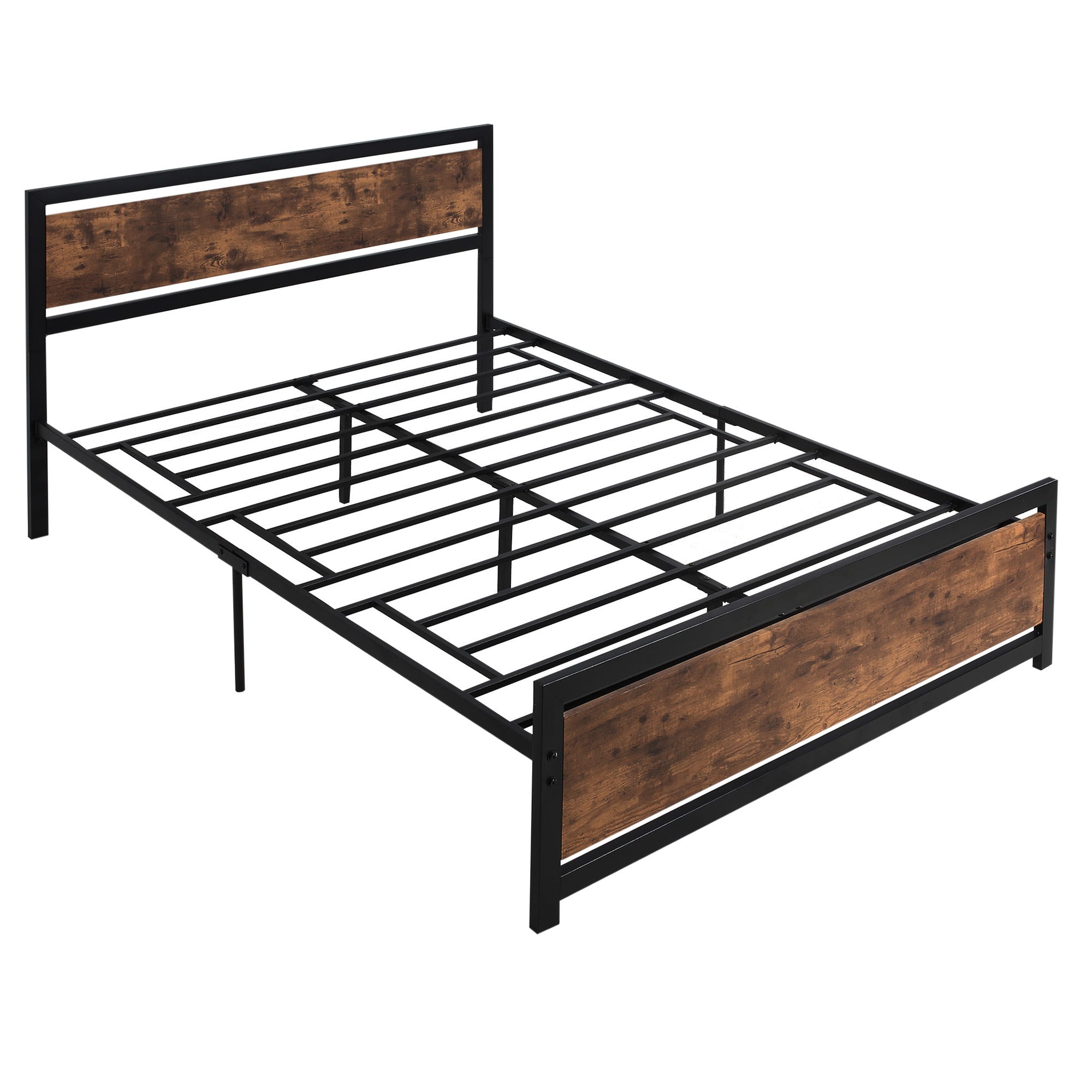 Cabecero cama de 135 estilo rustico industrial madera metal