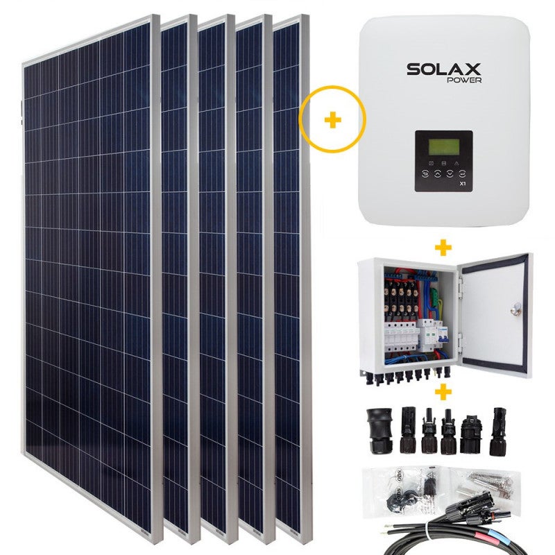 Kit Solaire Photovoltaïque Hybride 3kw Monophasé Leroy Merlin 5019