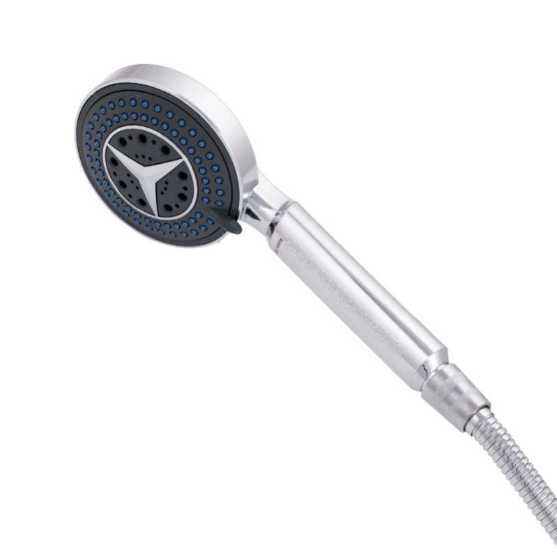 Pomme de douche en ABS, chrome [QLIFAS08] Leroy Merlin