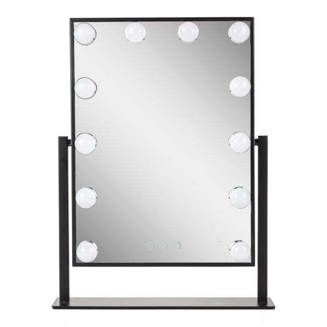 Espejo de Maquillaje 32.8x11x47.4 cm color Negro
