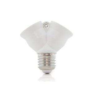 FINELED - Estensione per porta-lampadina da E27 a E27, confezione da 3  porta-lampada