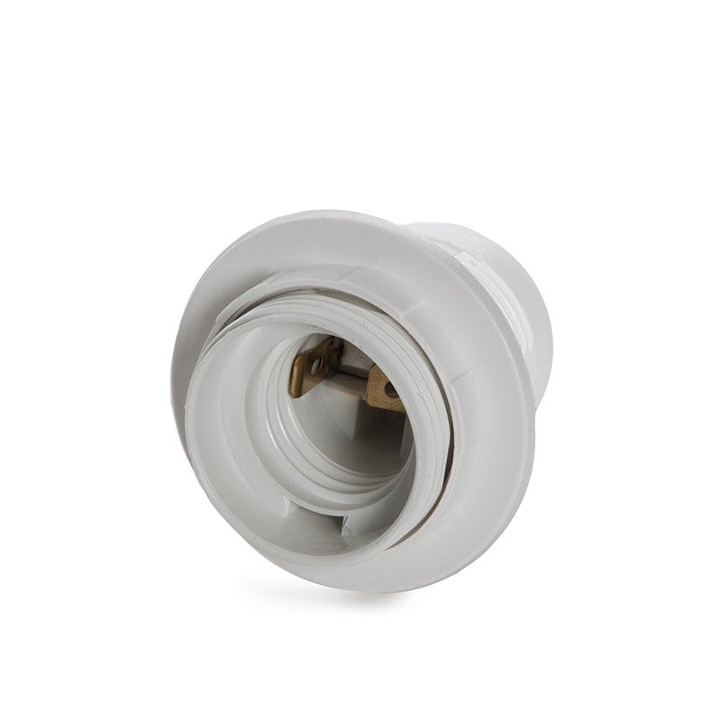 PORTALAMPARAS SEMIROSCADO TERMOPL BLANCO E27 1,35€ | CHINALANDIA