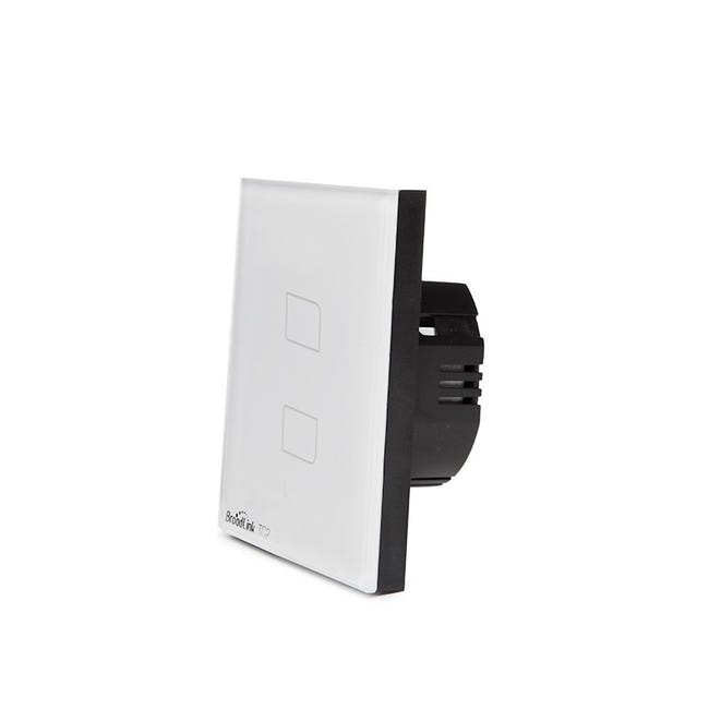Bematik - Interruptor Inteligente Táctil Doble En Color Blanco