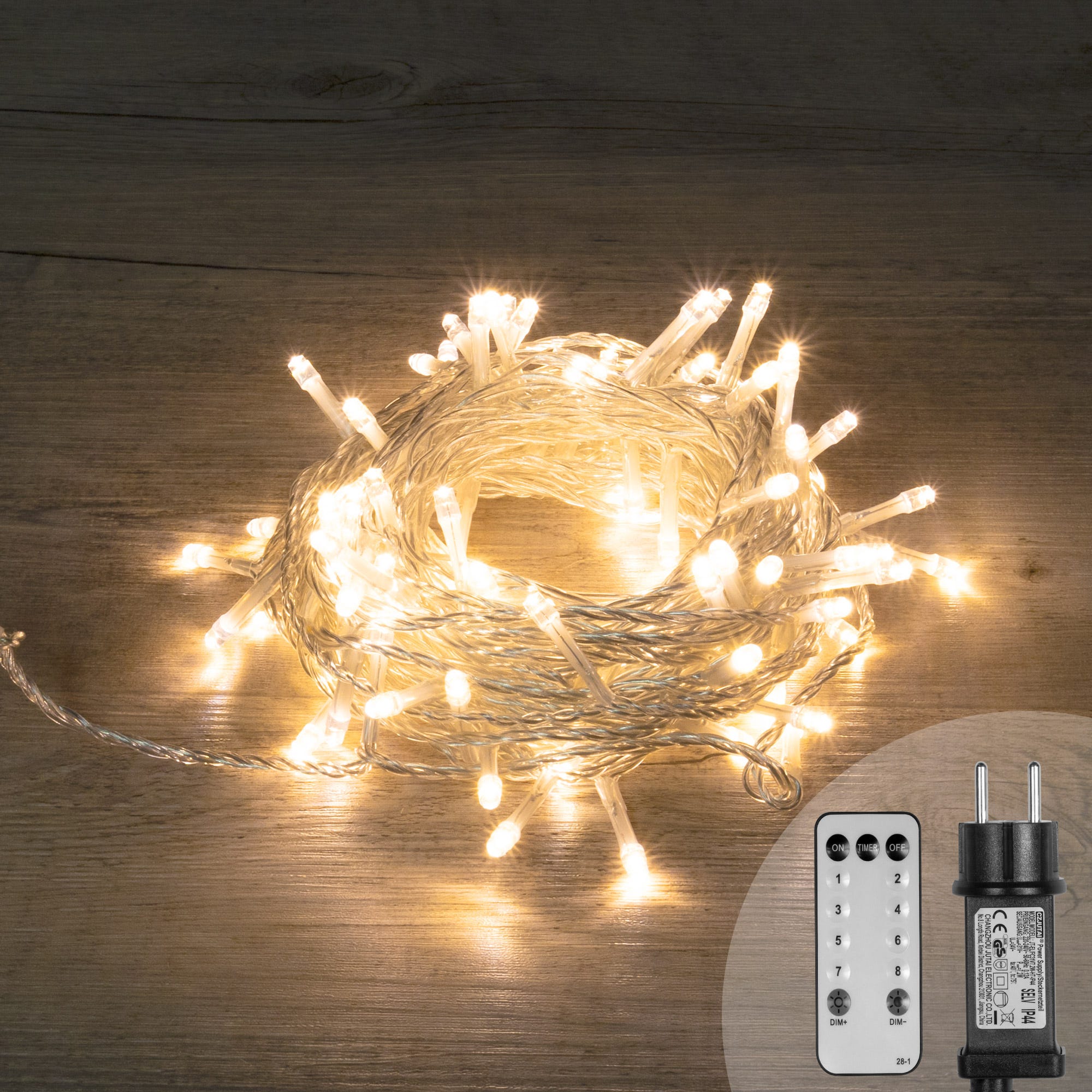 100M 500 LEDs Guirlande Lumineuse Noël Intérieur-Exterieur Lumière Blanc  Chaud en Eclairage 8 Modes, Décoration Lumineuse de F[1052] - Cdiscount  Maison