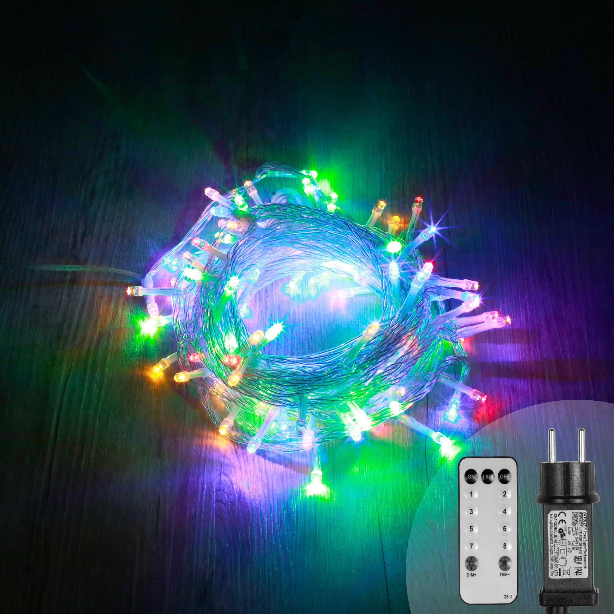 Guirlande Lumineuse de Noël Traditionnelle à 150 LED Multicolores