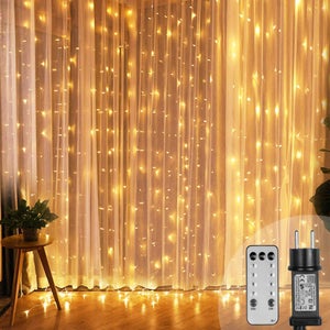 Guirlande lumineuse rideaux extérieur 240 LED RGB IP44 3.6W L.1.5m câble  transparent