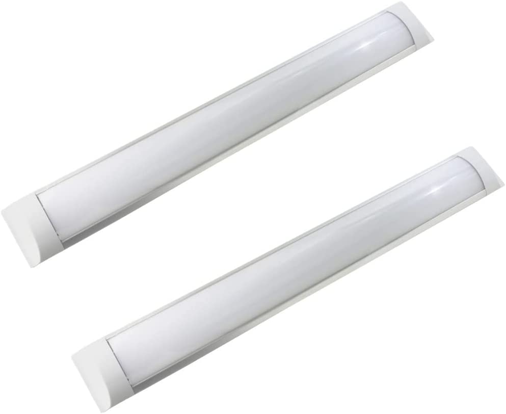 Pack 2 regletas led slim 36w 3600 lúmenes blanco neutro 4000k para interior protección ip20