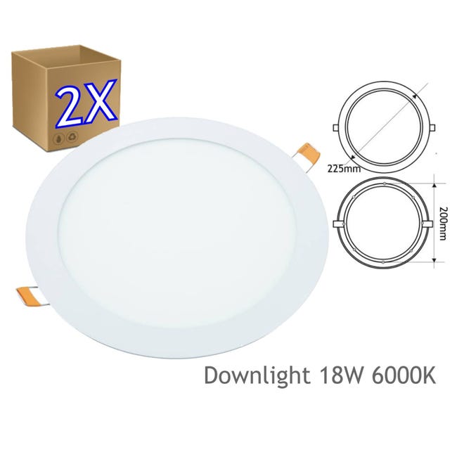Comprar Downlight LED 18w luz blanca fría 6000ºk
