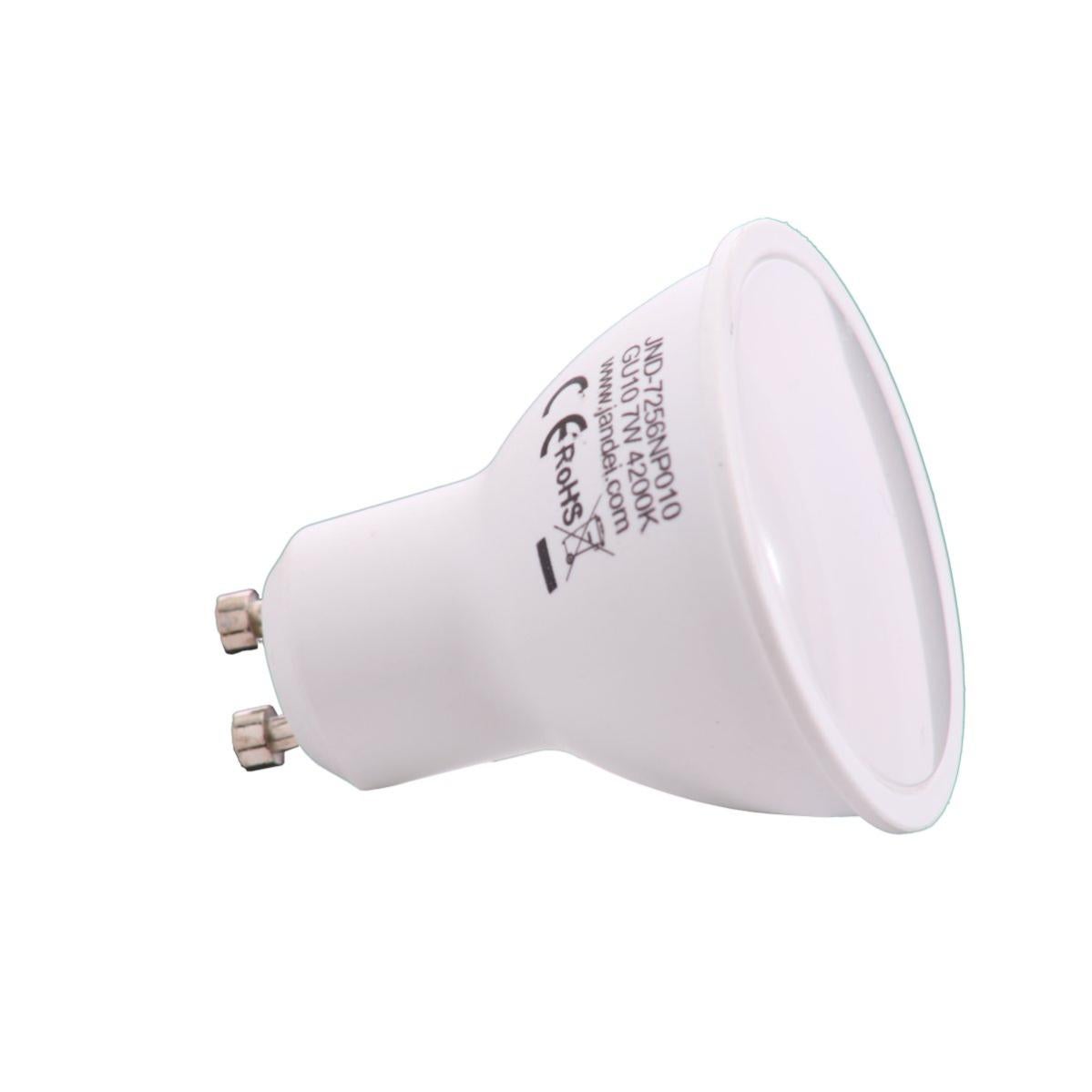 Pack de 10 Bombillas LED GU10 de 7W, 650 Lúmenes, Luz Blanca Fría Bombillas bajo consumo Leroy Merlin