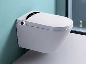 Toilette japonais suspendu, Cobis blanc