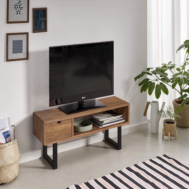 Mueble TV salón Mesa de TV Mueble de televisión madera maciza de