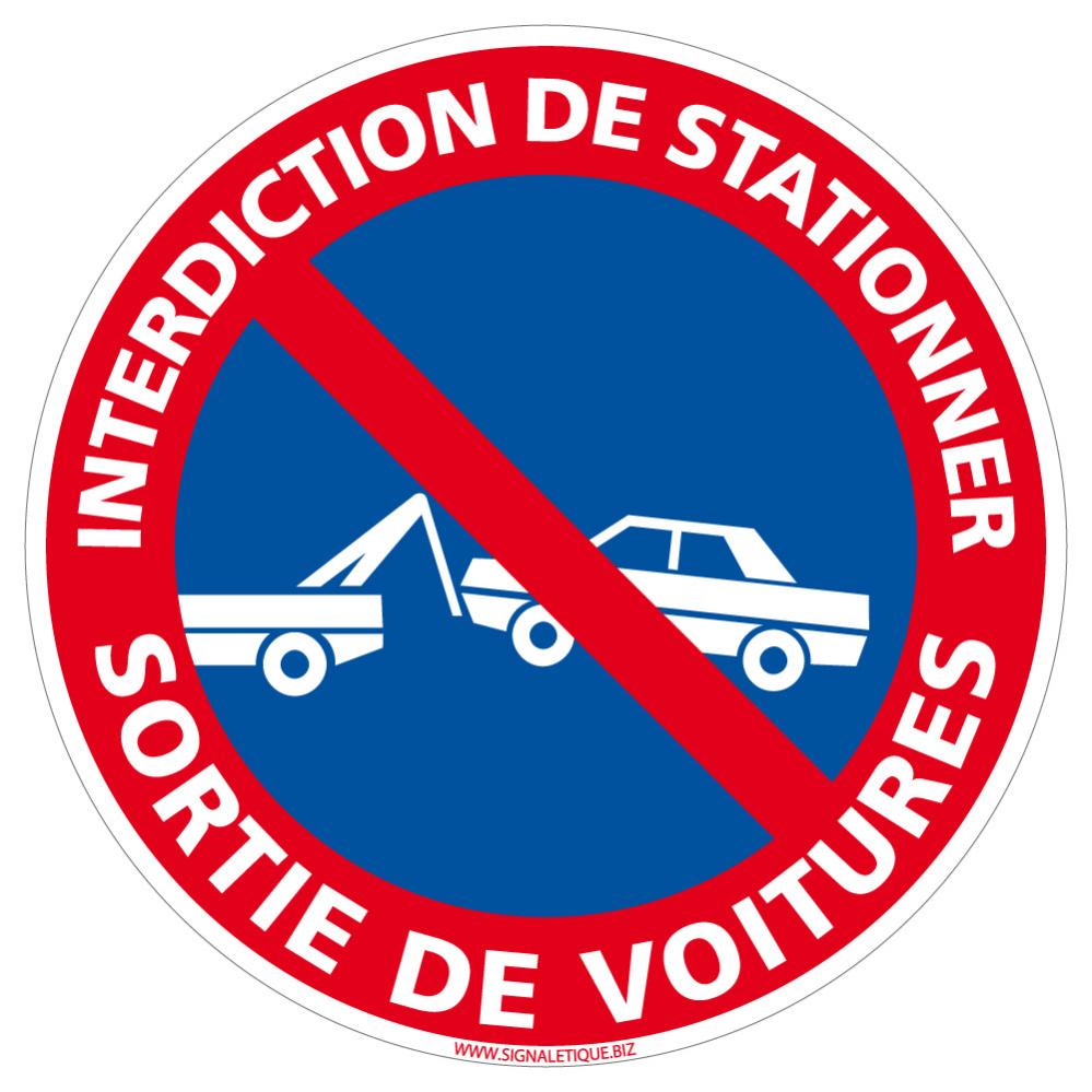 AUA SIGNALETIQUE Parkverbotsschild – Aluminium Dibond 3mm, 130 Mm, Für Tag & Nacht, Französische Herstellung