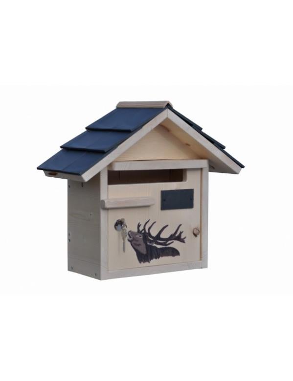 Mini Boîte Aux Lettres En Bois Pour Maison De Poupée – Set Avec 3 Colis Et 3 Enveloppes – Décoration Miniature