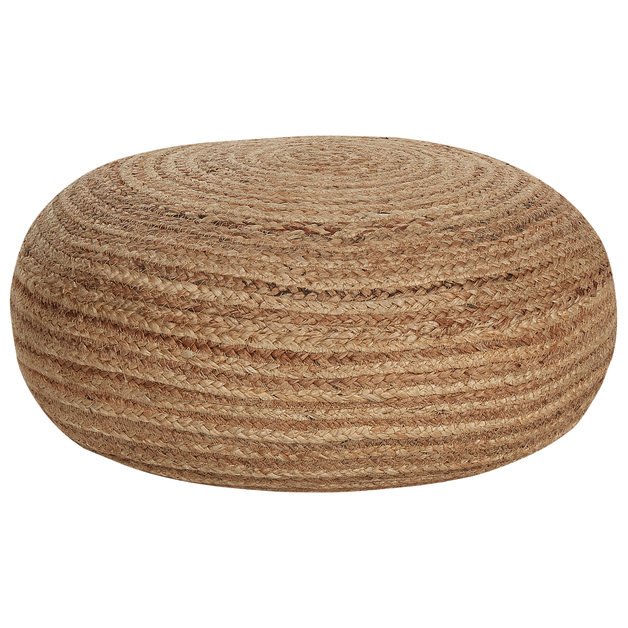 Beliani Pouf en jute beige 50 x 20 cm TIFELT Leroy Merlin