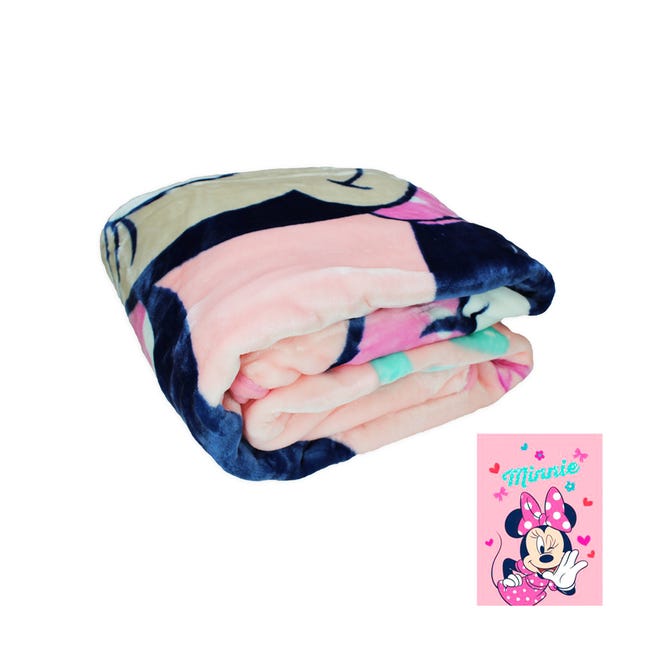 Acomoda Textil - Manta Infantil Estampada 160x220 cm. Manta para Cama Suave y Cómoda para Invierno. (Minnie Mouse) | Leroy Merlin
