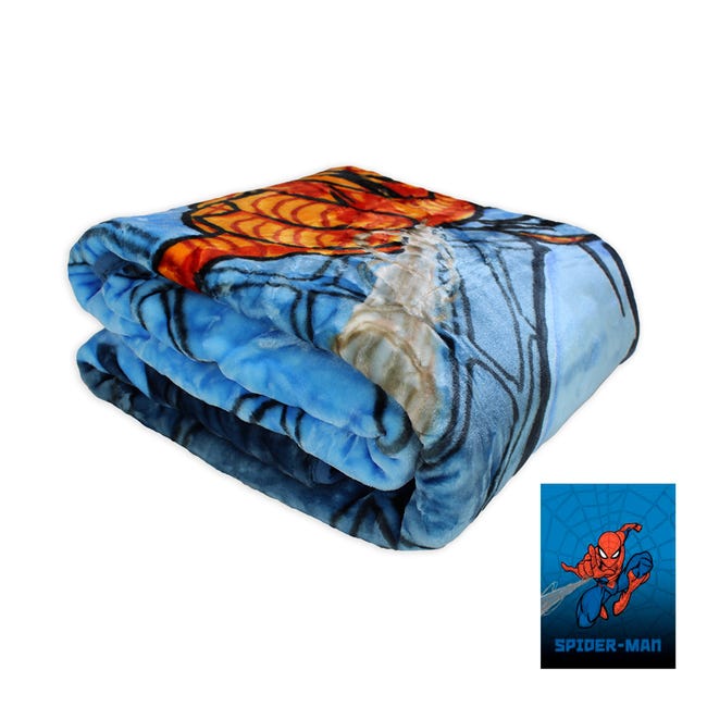 Textil - Manta Infantil Estampada 160x220 cm. Manta para Cama de 90/105, Cálida, Suave y Cómoda para (Spiderman) | Leroy Merlin