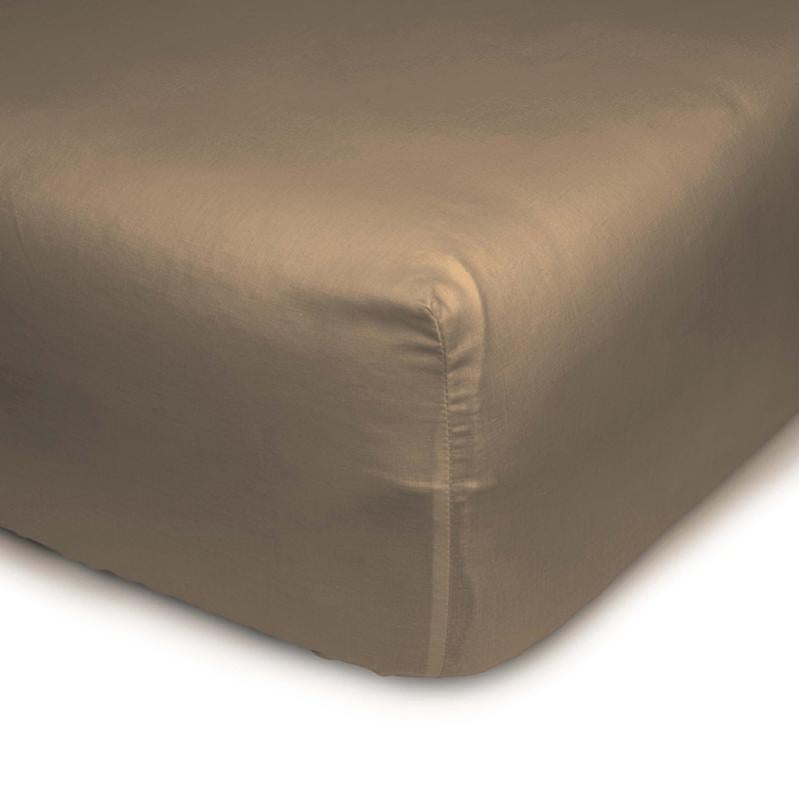 Lenzuolo con angoli 140x200 in raso di cotone biologico lavato