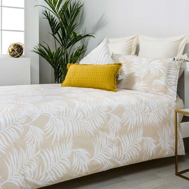 COTTON ARTean - Funda nórdica beige 100% algodón orgánico beige cama 200 | Leroy Merlin