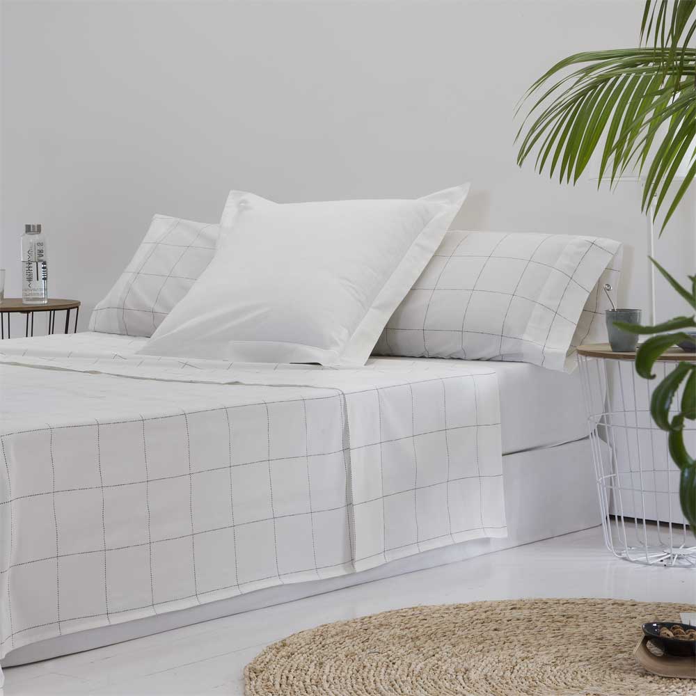 COTTON ARTean - Funda nórdica LEZO 100% algodón orgánico BEIGE cama 90