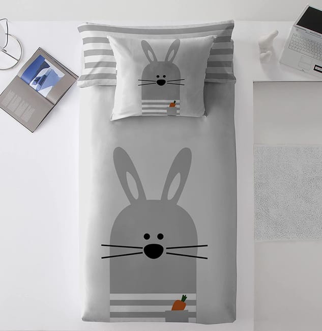 COTTON ARTean Funda Nordica infantil Reversible Bugs ALGOD N 100