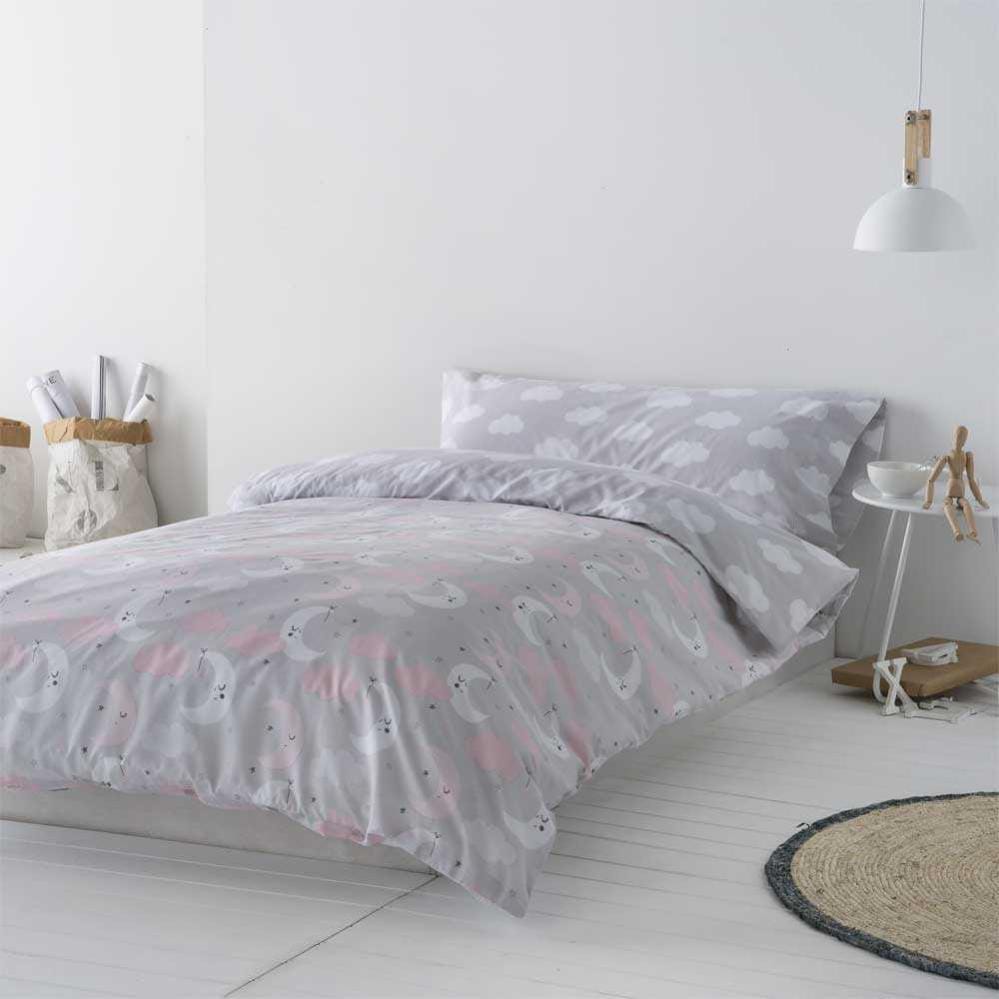 COTTON ARTean Funda Nordica Infantil Juvenil Reversible LUNITAS 150X260 Cama de 90
