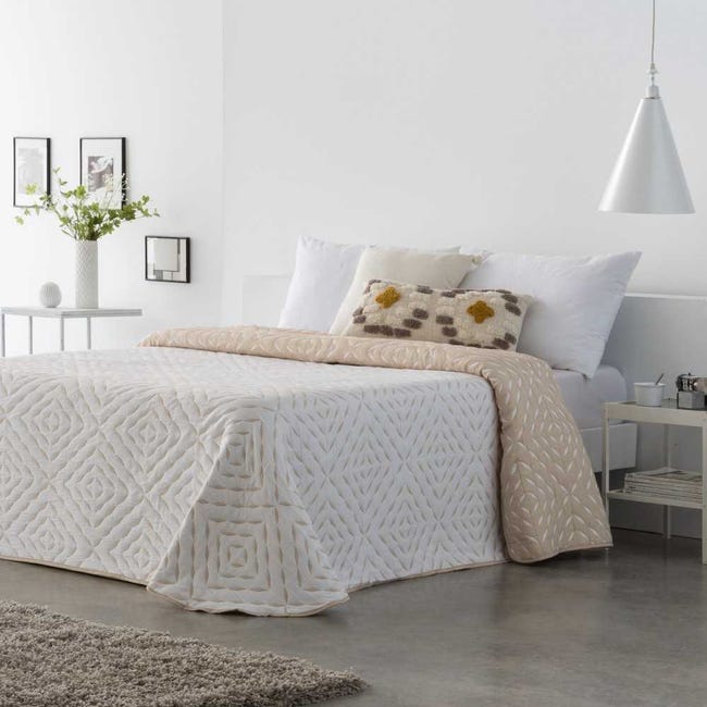 COTTON ARTean - Colcha primavera verano SUANCES algodón poliéster cama de 160 | Leroy Merlin