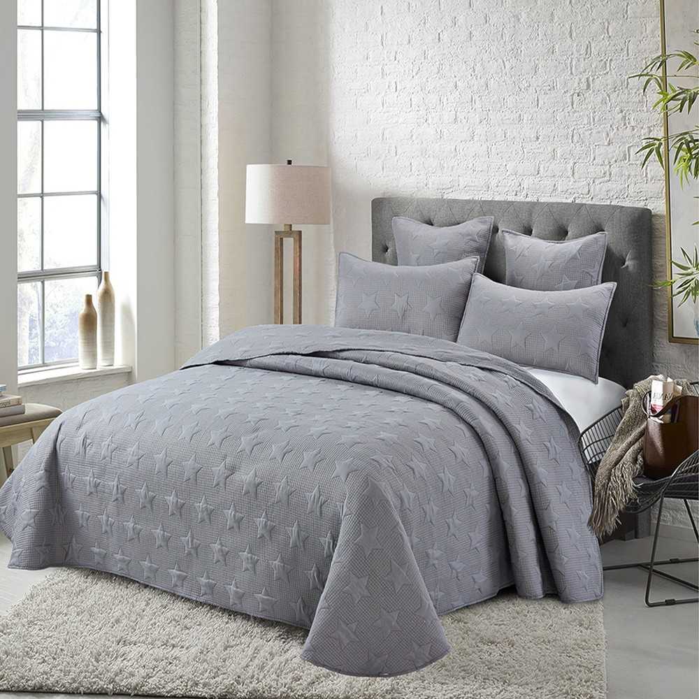 Colcha bouti tolra gris cama 180/2m