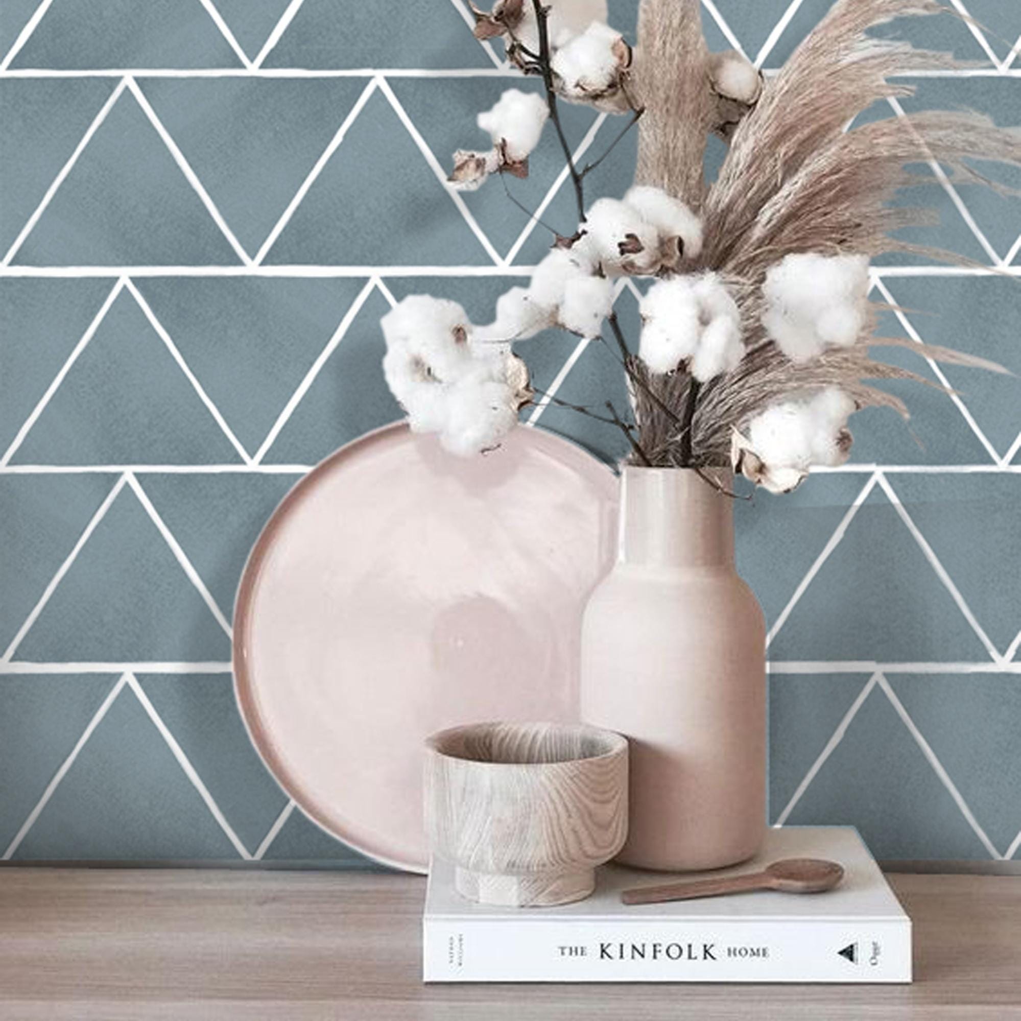 Papier Peint Autocollant - Sticker Mural En Vinyle - Motif Triangle Gris 60 X 120 Cm 86379369 Papier Peint Autocollant - Sticker Mural En Vinyle - Motif Triangle Gris 60 X 120 Cm 86379369