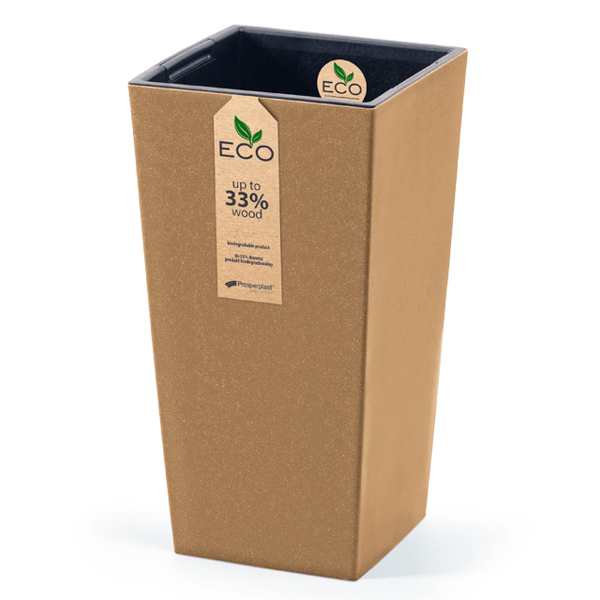 Plateau Roulant Carré Pour Pots De Fleurs - Intérieur 27 Cm, Roulettes, Plastique Résistant, Sans Montage