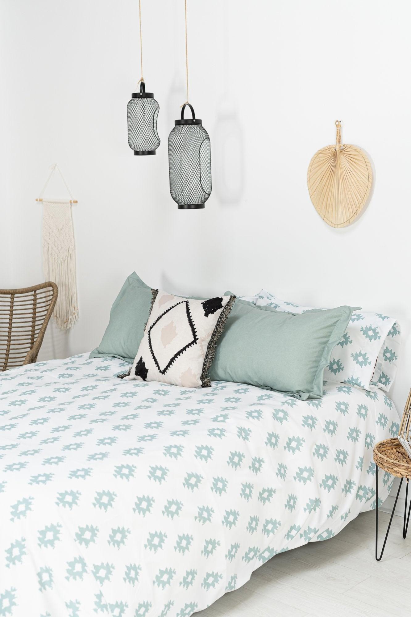 Lanovenanube Copriletto A Mantello Gala Per Letto 150 Cm – Tessuto Jacquard 75% Poliestere 25% Cotone, Prodotto In Spagna, Bianco