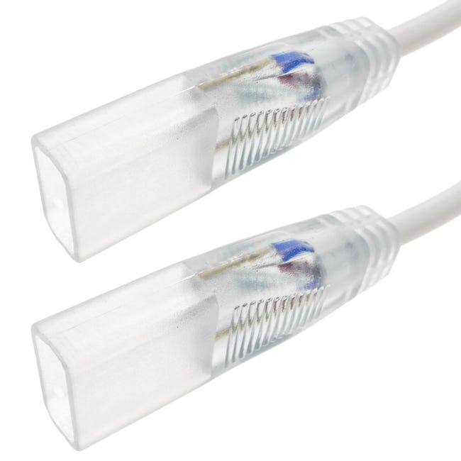 Tiza desagradable Unión Conector para luces LED Neón Flex 2 pin LNF 16x8 mm 16 cm | Leroy Merlin