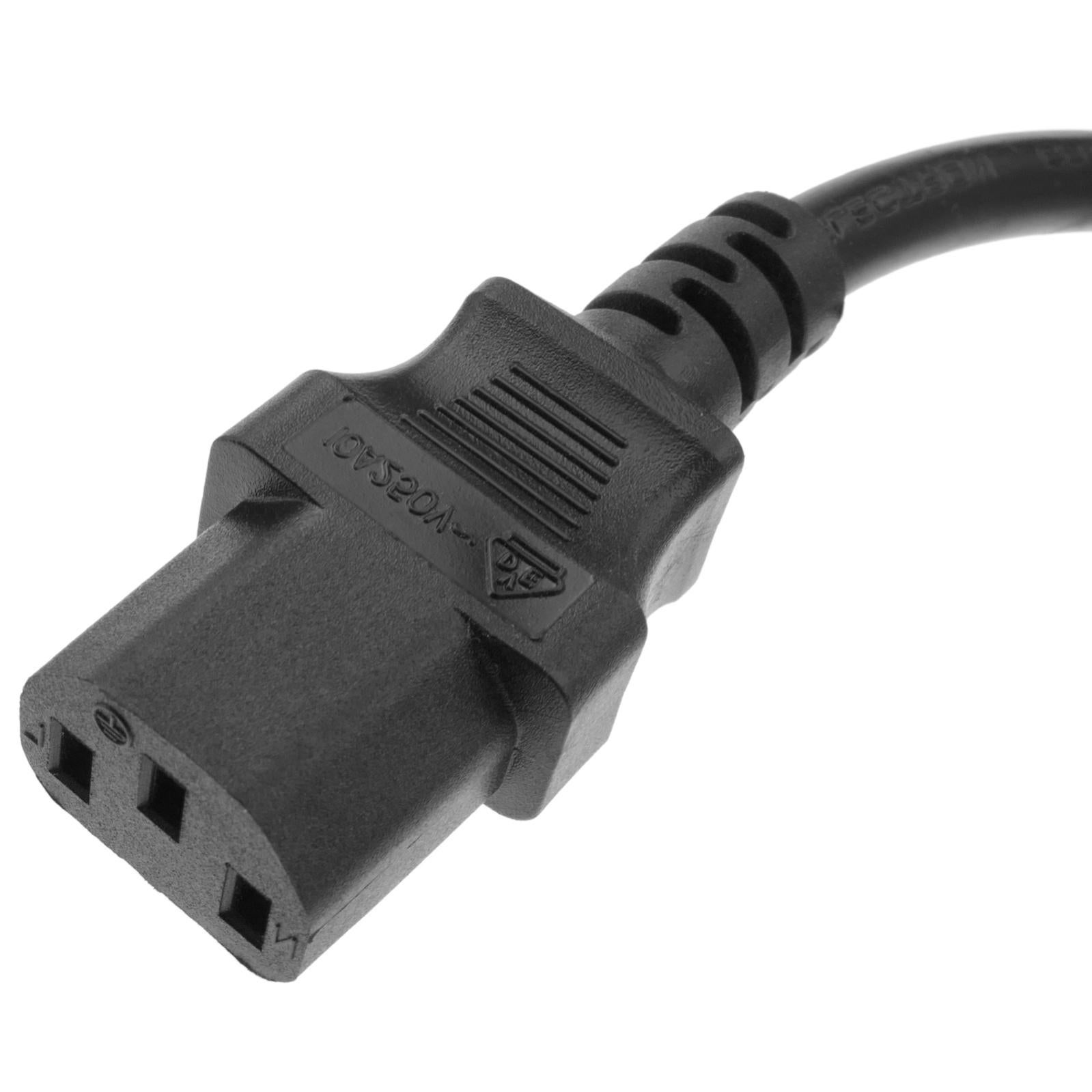 Cavo di alimentazione nero 10m C13 a SCHUKO-maschio - 3